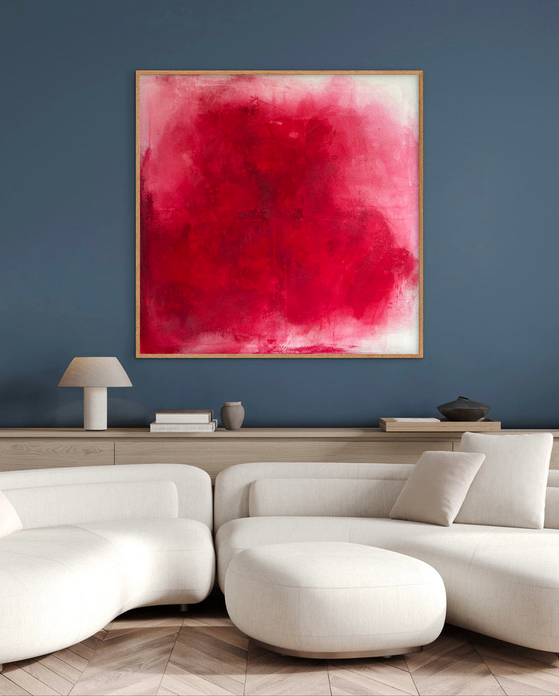 Acryl auf Leinwand - raspberry