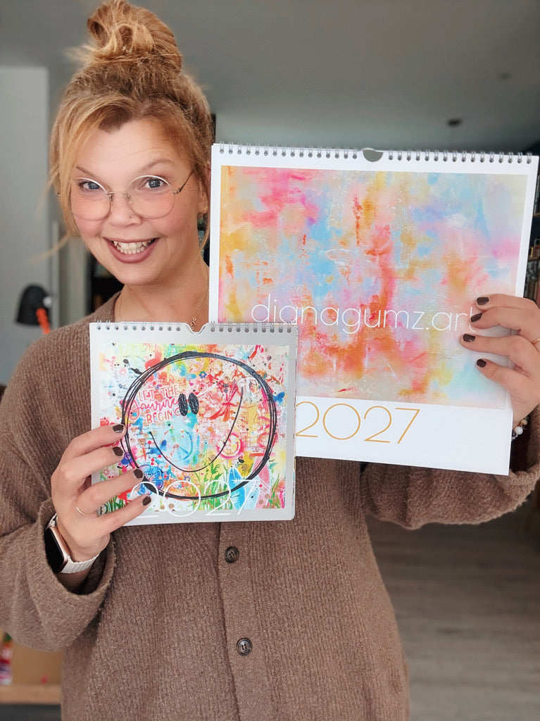 Kunstkalender 2027 „Smile“ | 20 × 20 cm