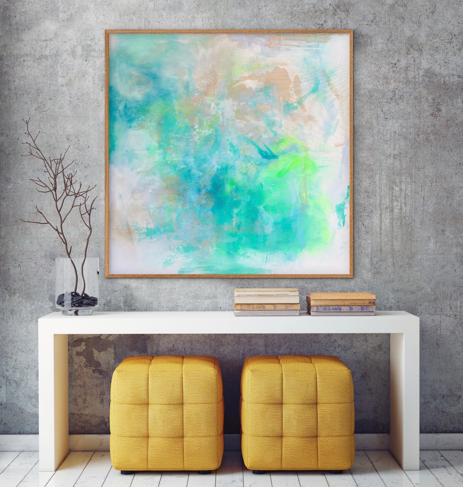 Acryl auf Leinwand - coffee and beach