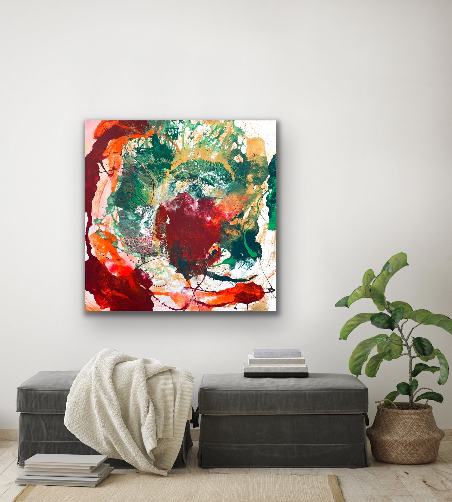 Acryl auf Leinwand - Amsterdam 120x120